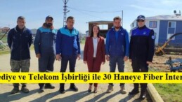 Belediye ve Telekom İşbirliği ile 30 Haneye Fiber İnternet