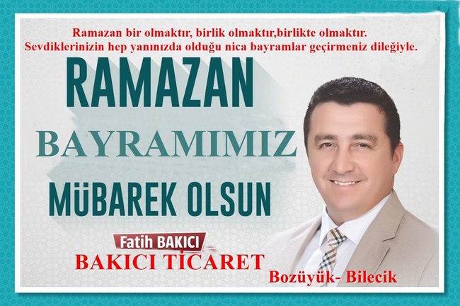 Fatih Bakıcı Ramazan Bayramı nedeniyle kutlama mesajı yayınladı.