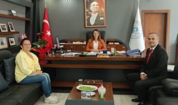 CAFER VE GAMZE ELMAS’TAN BAŞKAN TEKİN’E HAYIRLI OLSUN ZİYARETİ