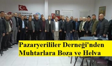 Pazaryerililer Derneği’nden Muhtarlara Boza ve Helva Gecesi
