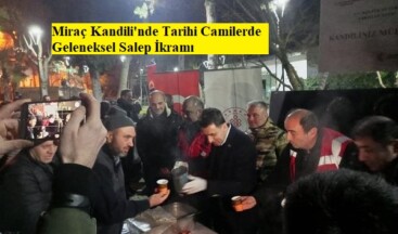 Miraç Gecesi’nde Bursa Vakıflar Bölge Müdürlüğü Salep Dağıttı