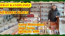 Pazaryeri Antep Baharatları Onur Yetim’in Berat Kandili Mesajı