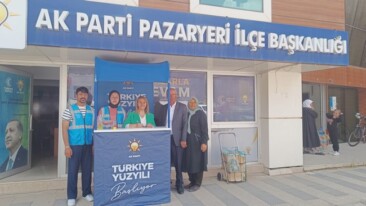 AK Parti Pazaryeri İlçe Başkanlığı’ndan Tanıtım ve Üyelik Standı