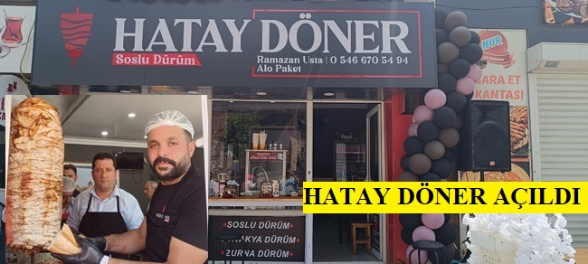 Pazaryeri’nde Hatay Döner Hizmete Açıldı