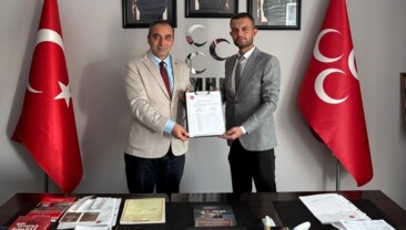 MHP Pazaryeri İlçe Başkanlığına Vedat Çora Atandı