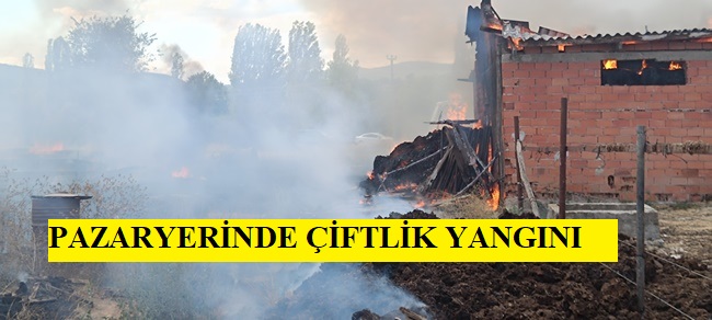 Pazaryerinde Çiftlik Yangını