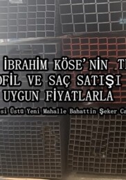 İbrahim Köse’nin (KİO) Tesislerinde Her türlü Profil ve Saç Satışı Vardır