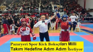 Pazaryeri Spor Kick Boksçıları Milli Takım Hedefine Adım Adım İlerliyor
