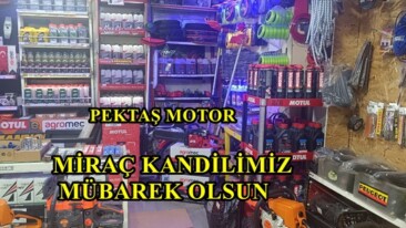 Pektaş Motor’un Miraç Kandili Mesajı