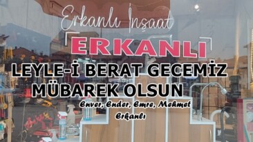 Erkanlı İnşaat Berat Gecesi Mesajı
