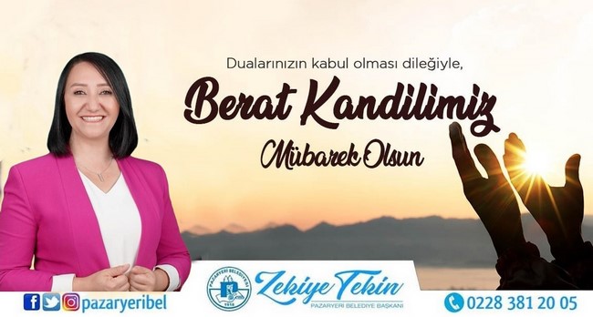 Belediye Başkanı Tekin’in Berat Gecesi Mesajı