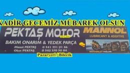 Pektaş Motor Kadir Gecesi Mesajı
