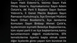 Bozüyük Bakıcı Ailesinden Taziye Teşekkür Mesajı