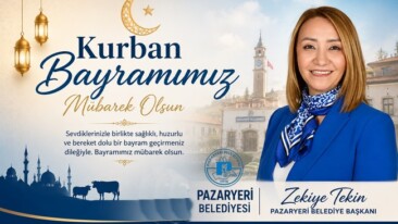 Pazaryeri Belediye Başkanı Zekiye Tekin’in Kurban Bayram Mesajı