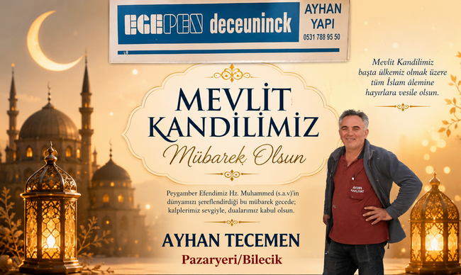 Camcı Ayhan Tecemen’in Mevlit Kandili Mesajı