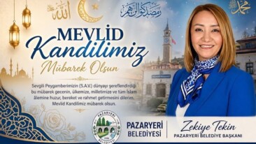 Pazaryeri Belediye Başkanı Tekin’in Mevlit Kandil Mesajı