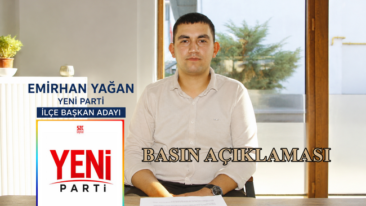 Emirhan Yağan, Yeni Parti Pazaryeri İlçe Başkanlığına adaylığını açıkladı