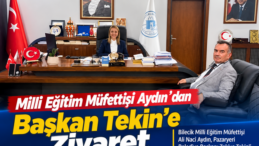 Milli Eğitim Müfettişi Aydın’dan Başkan Tekin’e Ziyaret