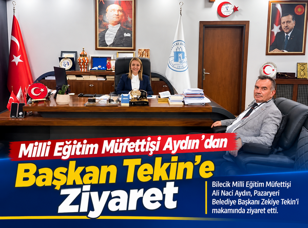 Milli Eğitim Müfettişi Aydın’dan Başkan Tekin’e Ziyaret