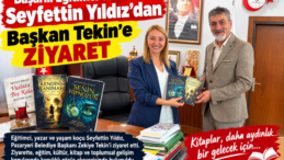 Başarılı Eğitimci ve Yazar Seyfettin Yıldız’dan Başkan Tekin’e Anlamlı Ziyaret